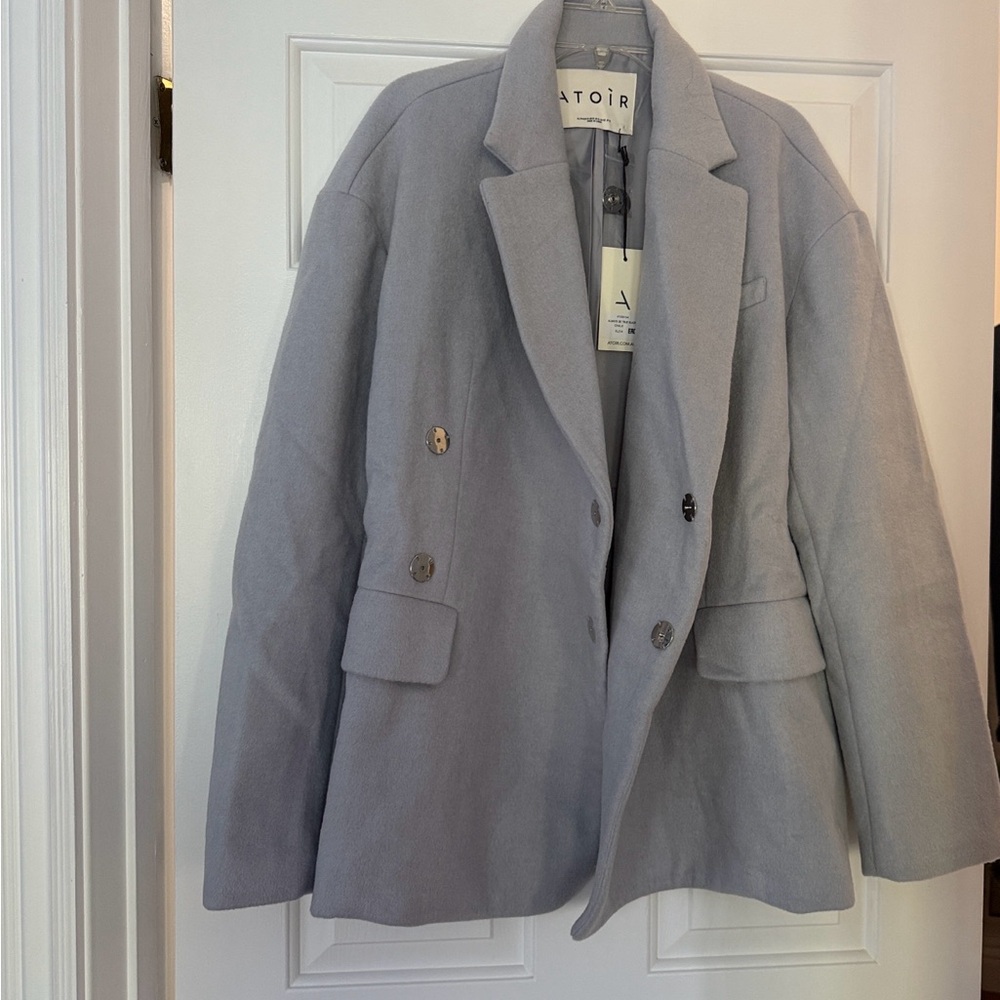 NWT ATOIR (Australian) Women's Light Blue Blazer oversized  Coat - Picture 2 of 2